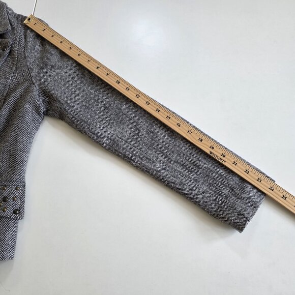 Rinascimento Gray Blazer with Studded Details - Picture 6 of 16